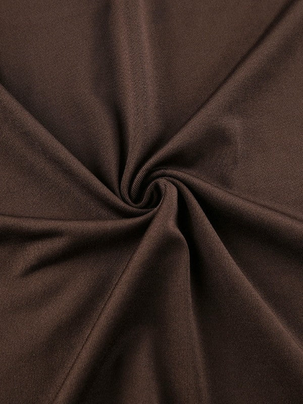 LP | Mini abito vintage marrone con sottoveste