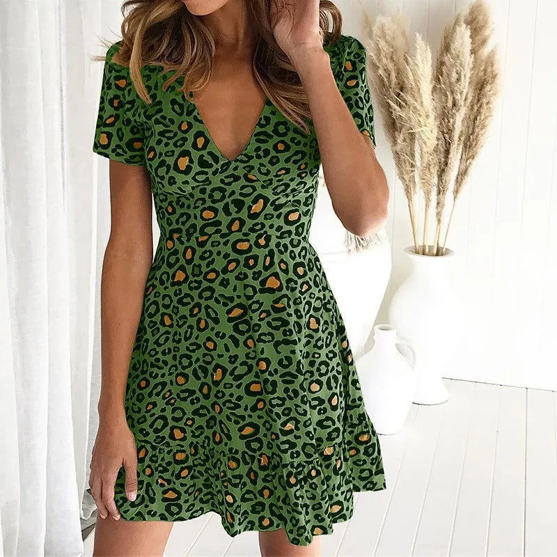 LP | Mini abito chic con stampa leopardo per uno stile estivo senza sforzo