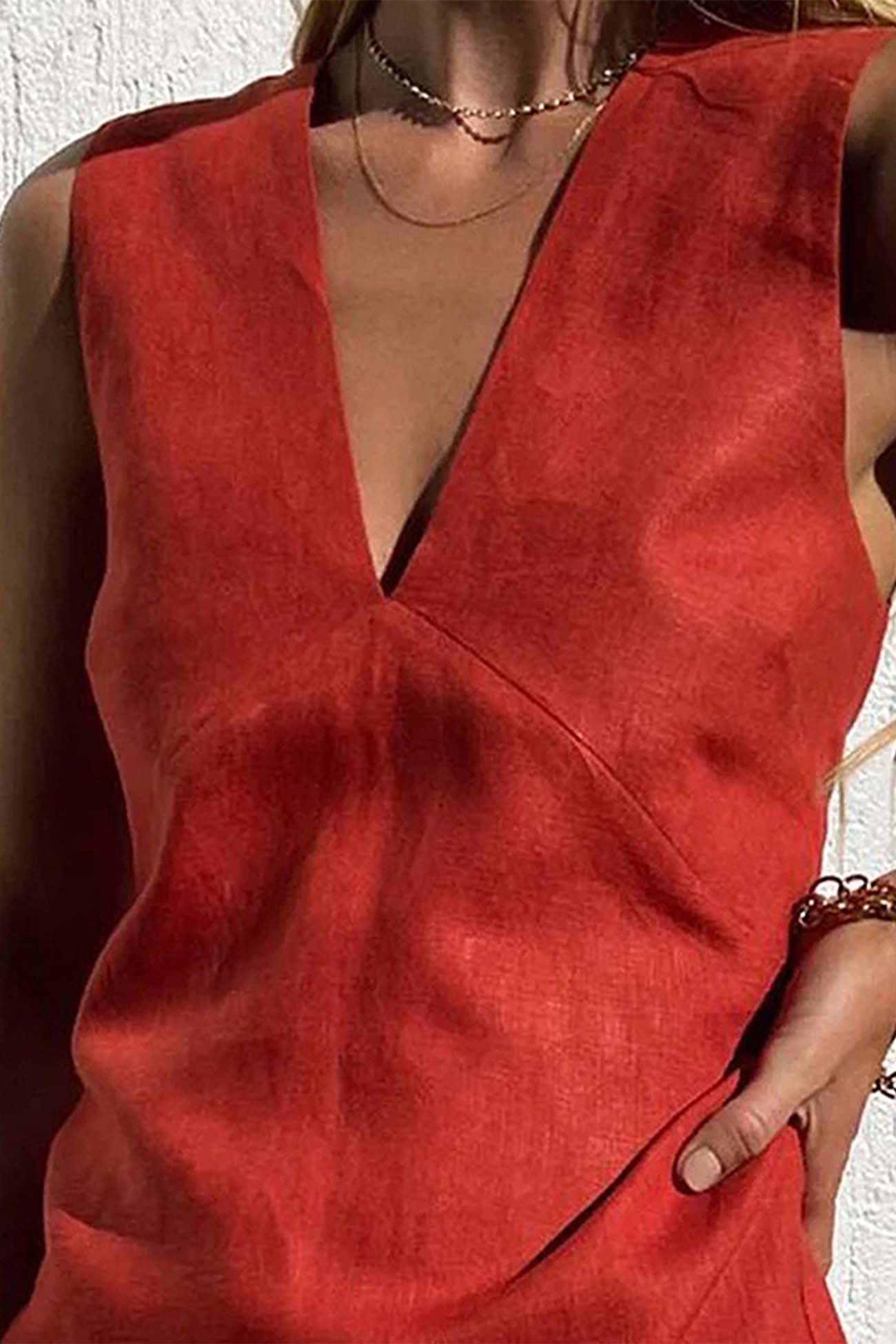 LP | Mini abito da donna con scollo a V