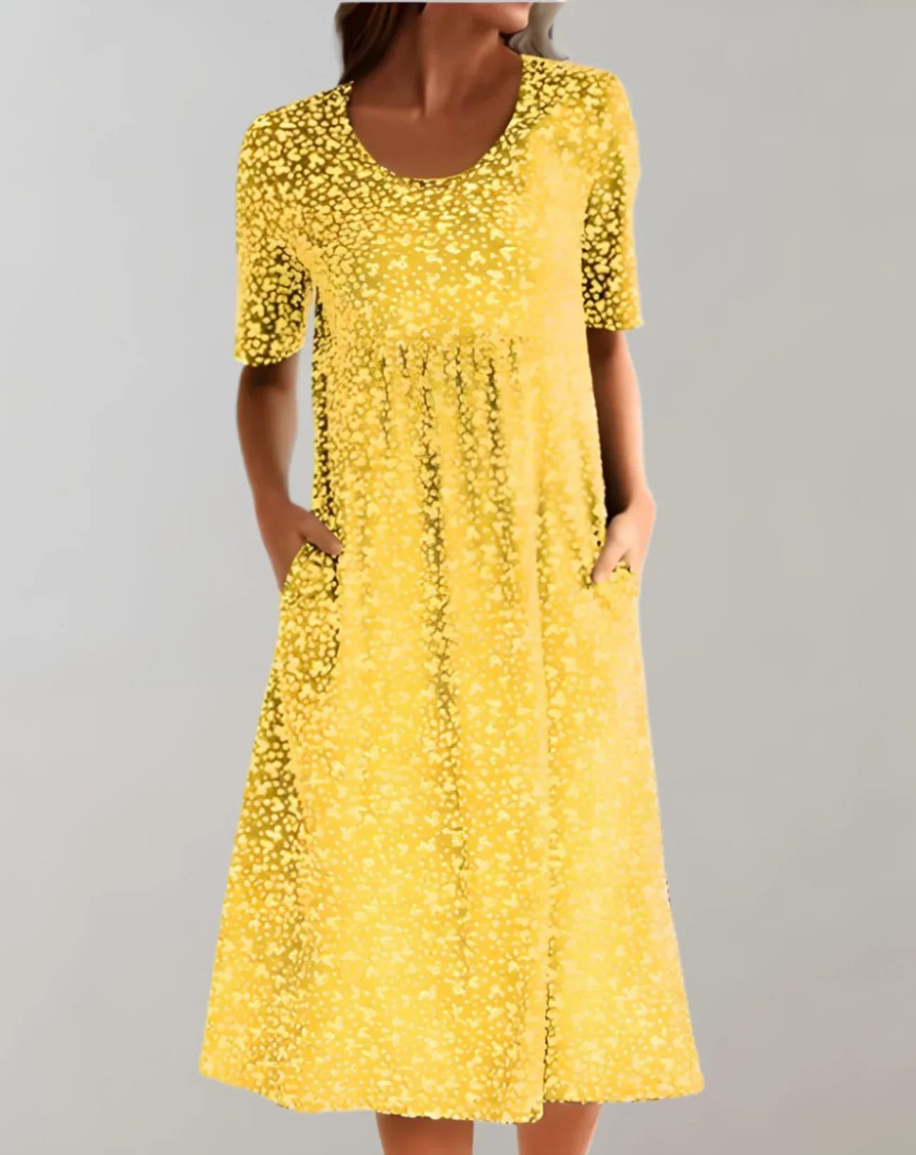 LP | Abito midi alla moda con stampa