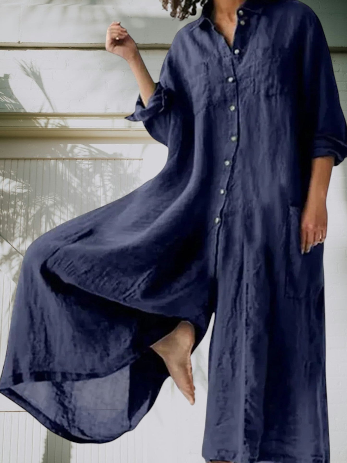 LP | Elegante tuta da donna in materiale di alta qualità e traspirante, maniche lunghe, gambe lunghe, senza tempo e versatile