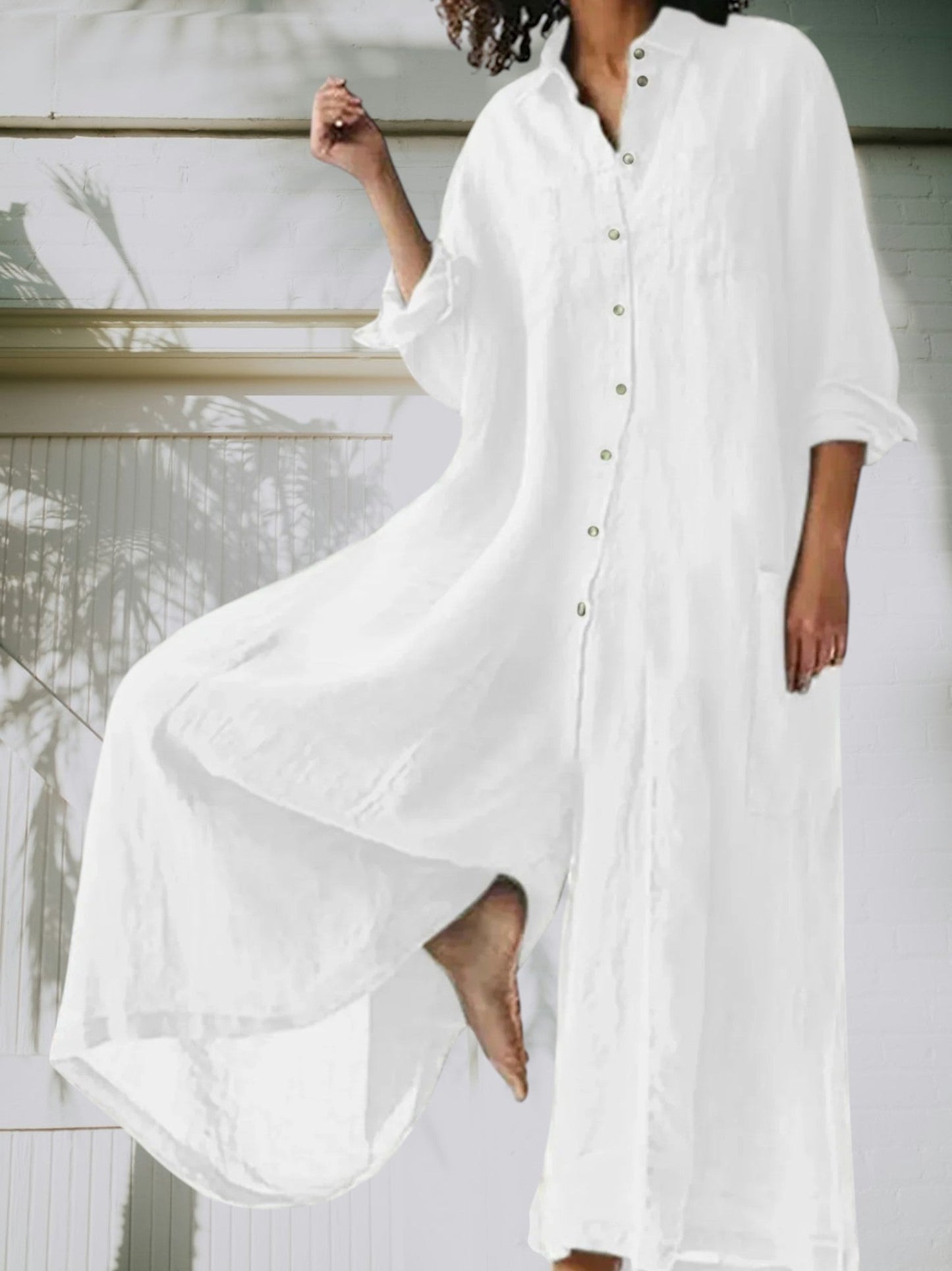LP | Elegante tuta da donna in materiale di alta qualità e traspirante, maniche lunghe, gambe lunghe, senza tempo e versatile