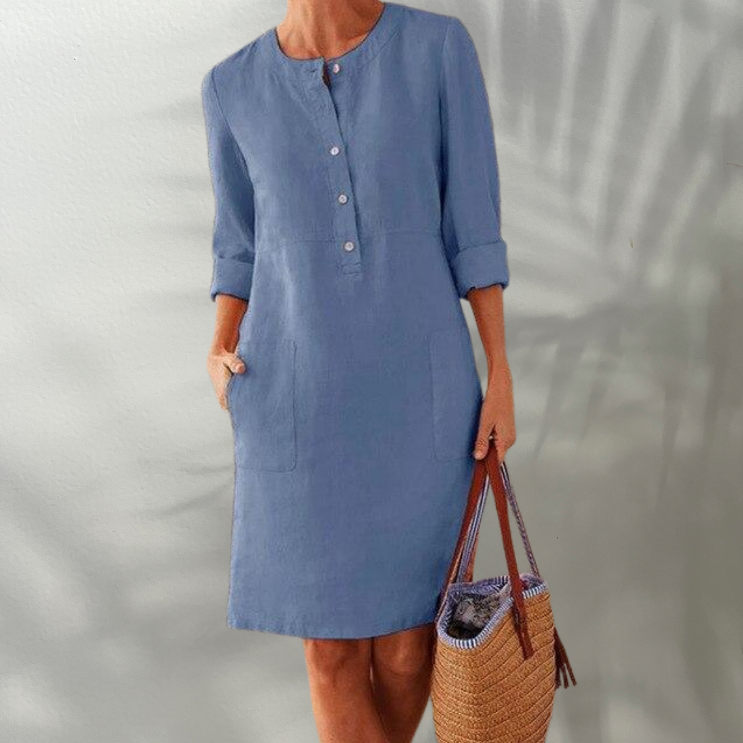 LP | Vestito midi da donna arioso in materiale traspirante per le occasioni estive - elegante e confortevole