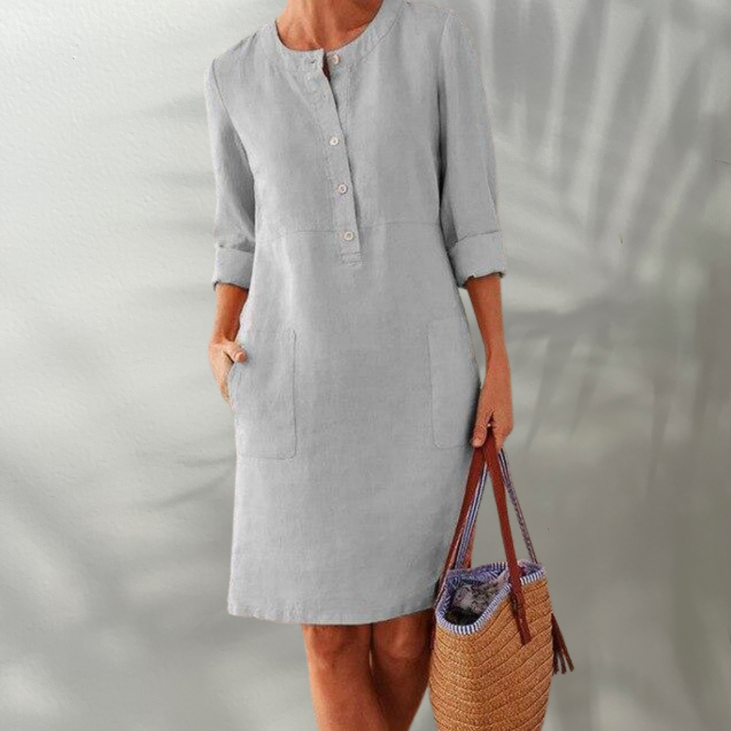 LP | Vestito midi da donna arioso in materiale traspirante per le occasioni estive - elegante e confortevole