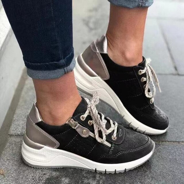 LP | - SCARPE DA GINNASTICA ORTOPEDICHE CON TACCO A ZEPPA