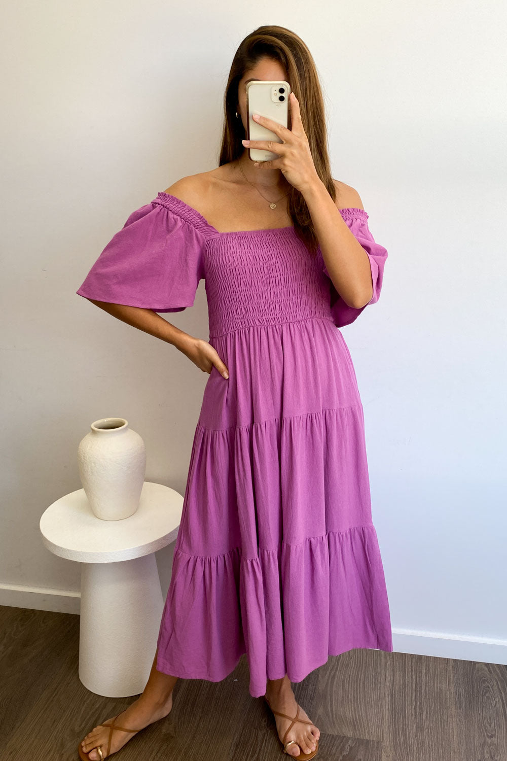 LP | Abito midi femminile senza spalline