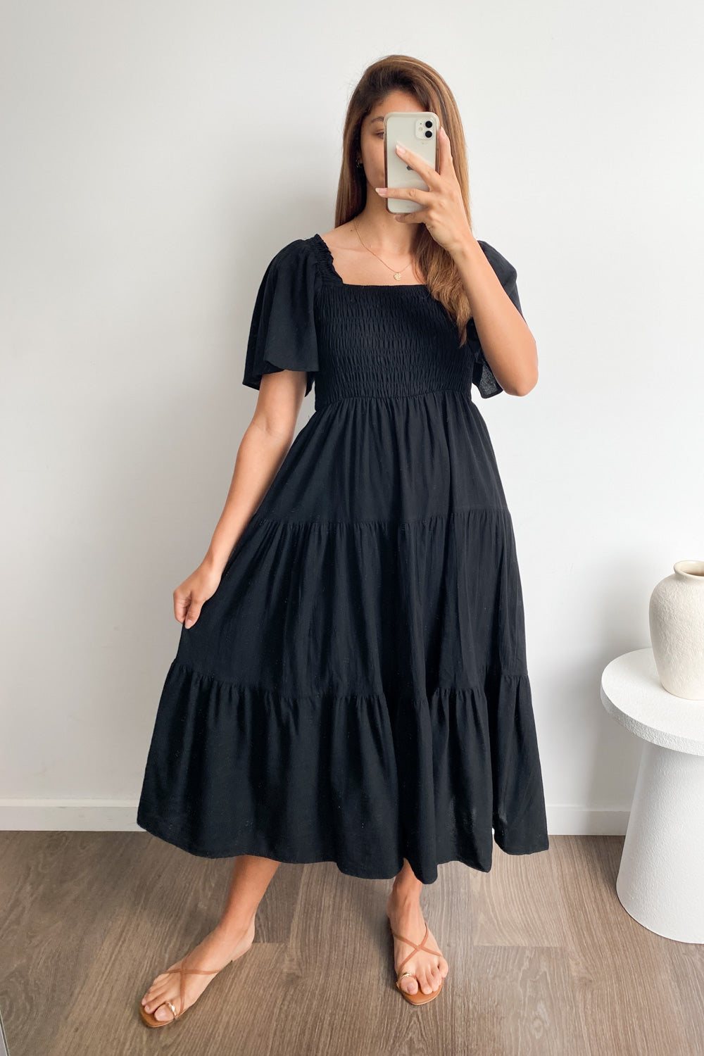 LP | Abito midi femminile senza spalline