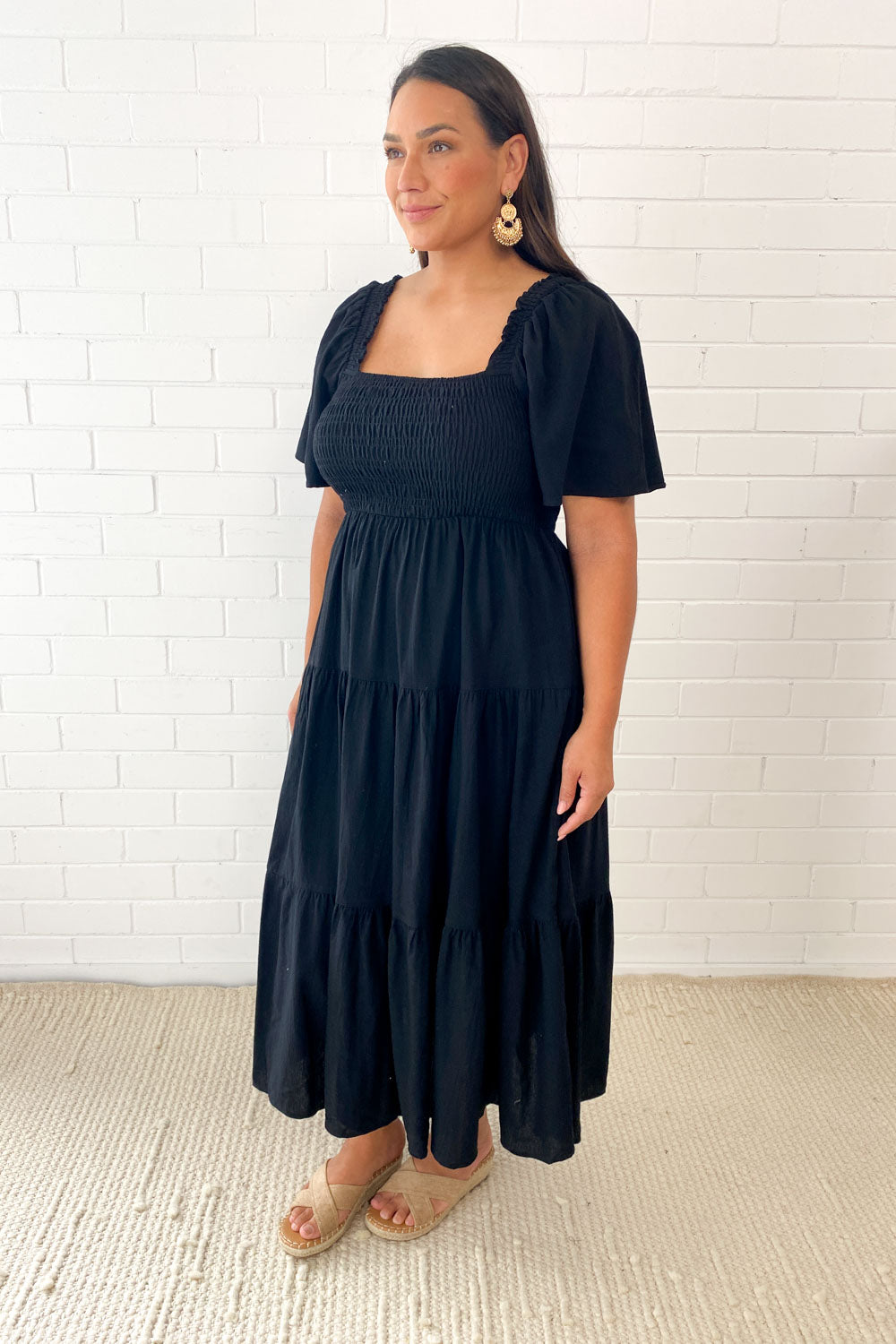 LP | Abito midi femminile senza spalline