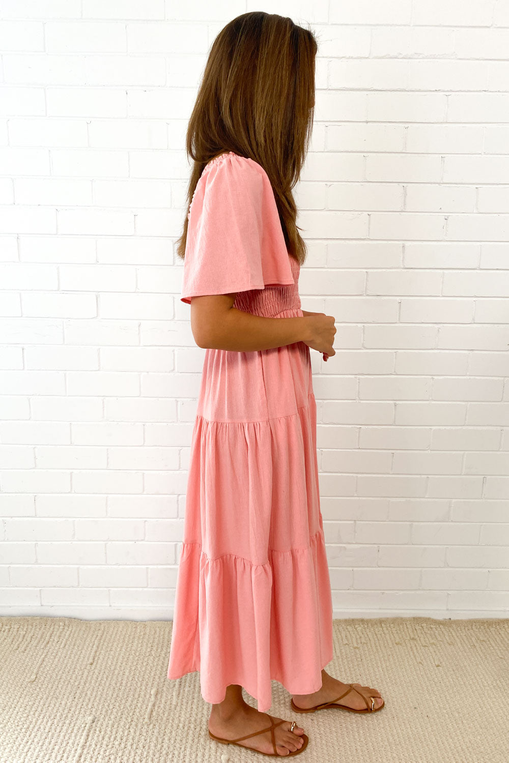 LP | Abito midi femminile senza spalline