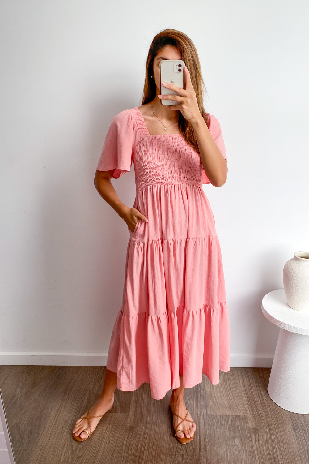 LP | Abito midi femminile senza spalline