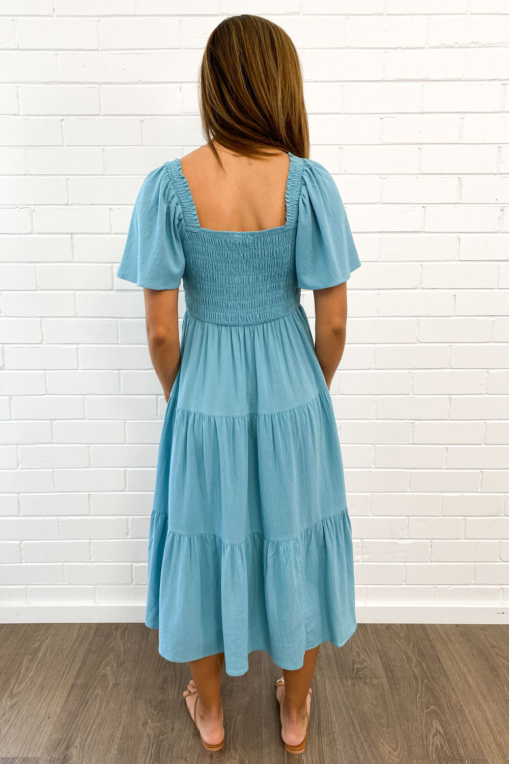 LP | Abito midi femminile senza spalline