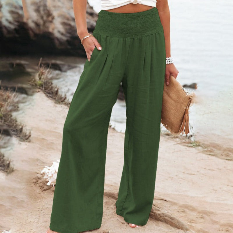 LP | Pantaloni a gamba larga e vita alta