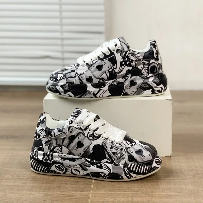 LP | Scarpe da ginnastica vivaci in stile graffiti