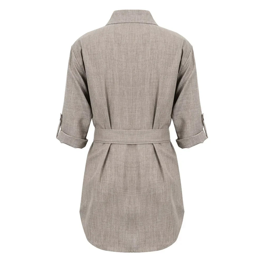 LP | Mini abito elegante con scollo a V profondo e manica 3/4 Donna Moda