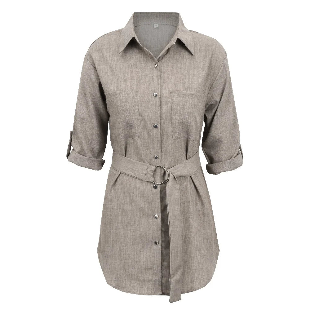 LP | Mini abito elegante con scollo a V profondo e manica 3/4 Donna Moda