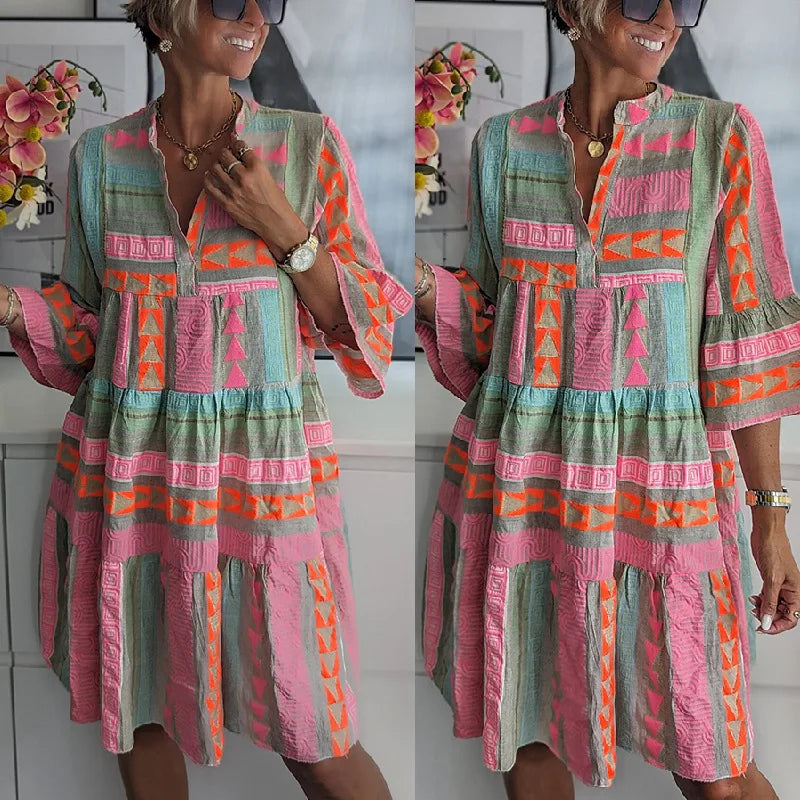 LP | Abito midi boho vibrante