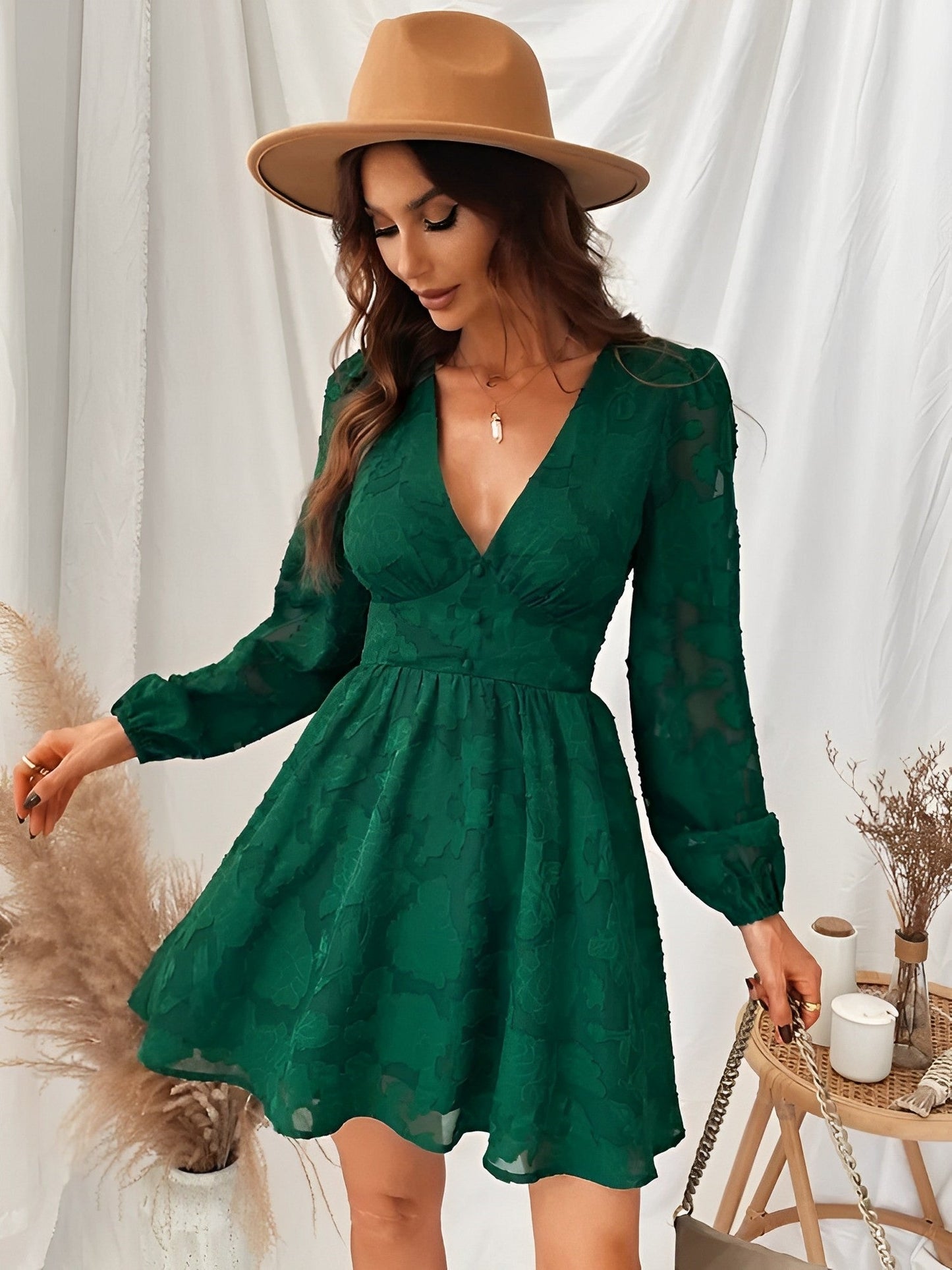 LP | un mini abito versatile per le occasioni speciali in verde
