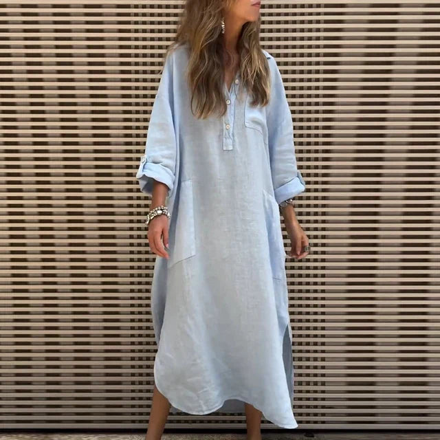 LP | Maxi abito casual in misto cotone