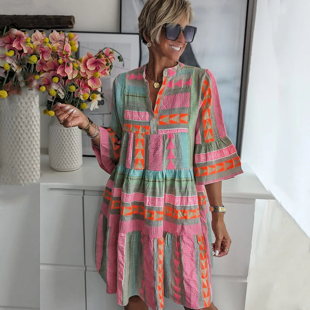 LP | Abito midi boho vibrante