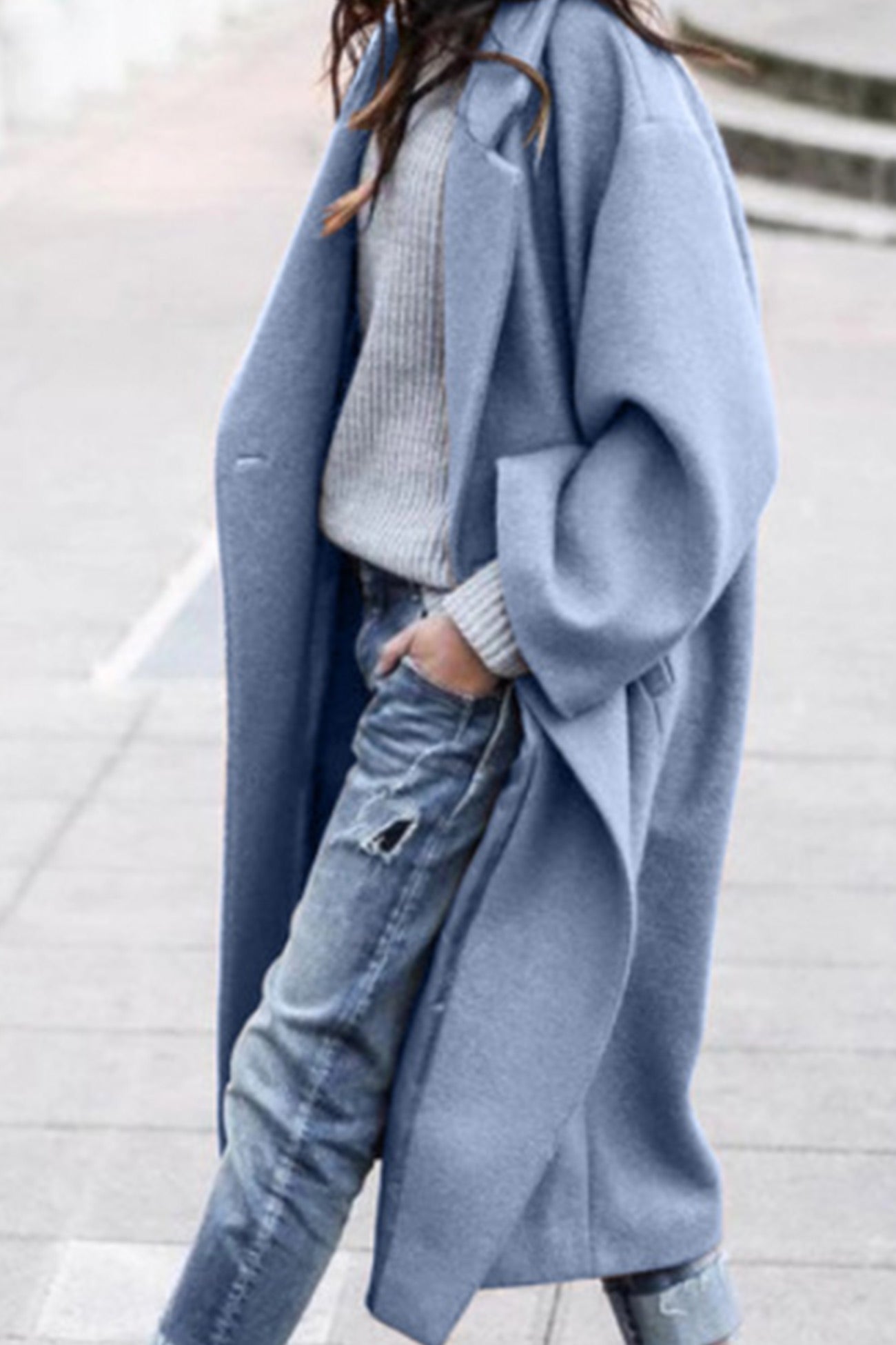LP | Cappotto elegante con revers oversize