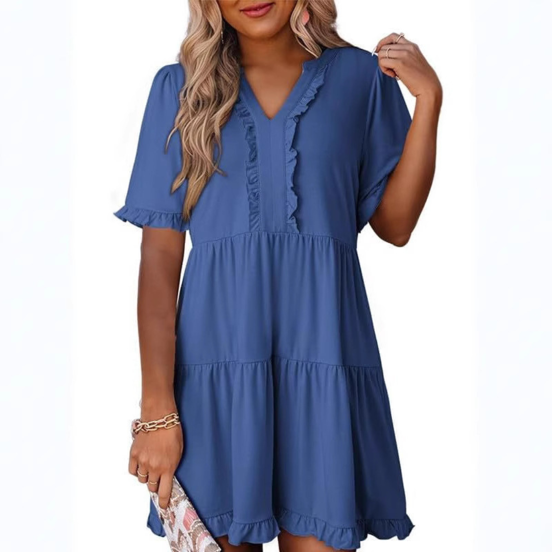 LP | Mini abito casual con scollo a V