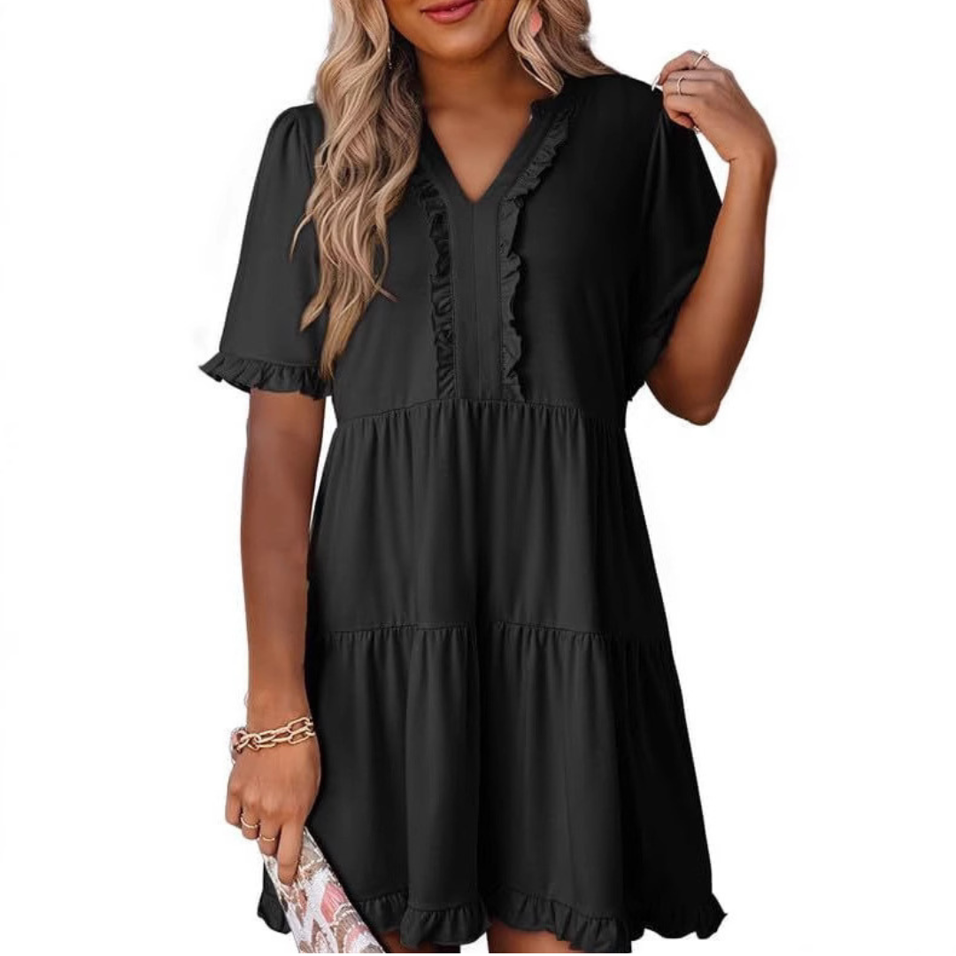 LP | Mini abito casual con scollo a V