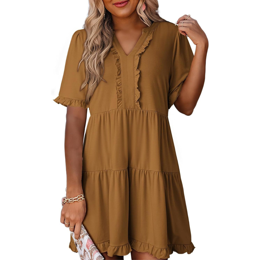 LP | Mini abito casual con scollo a V