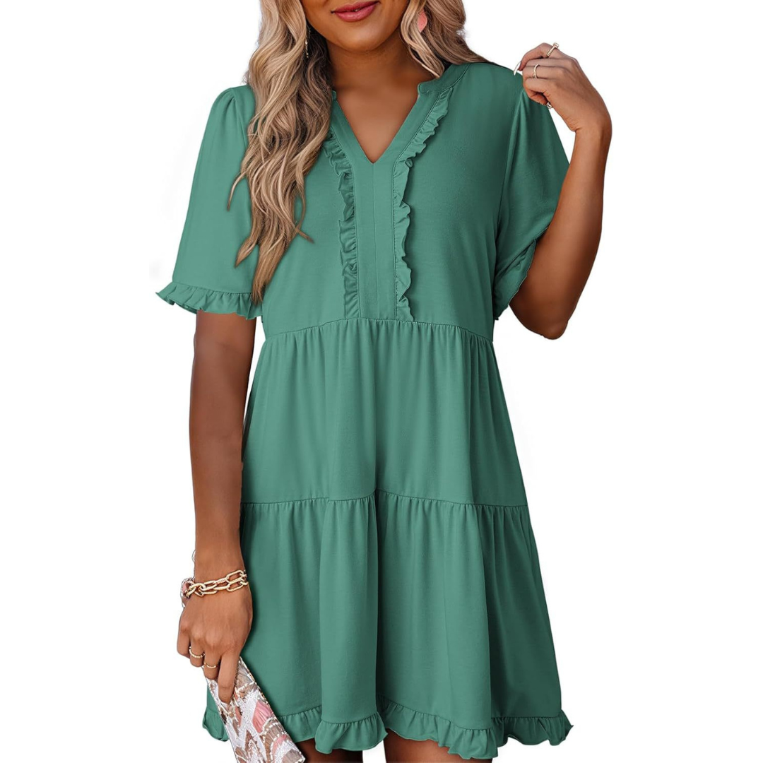 LP | Mini abito casual con scollo a V