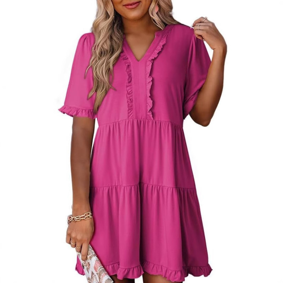 LP | Mini abito casual con scollo a V