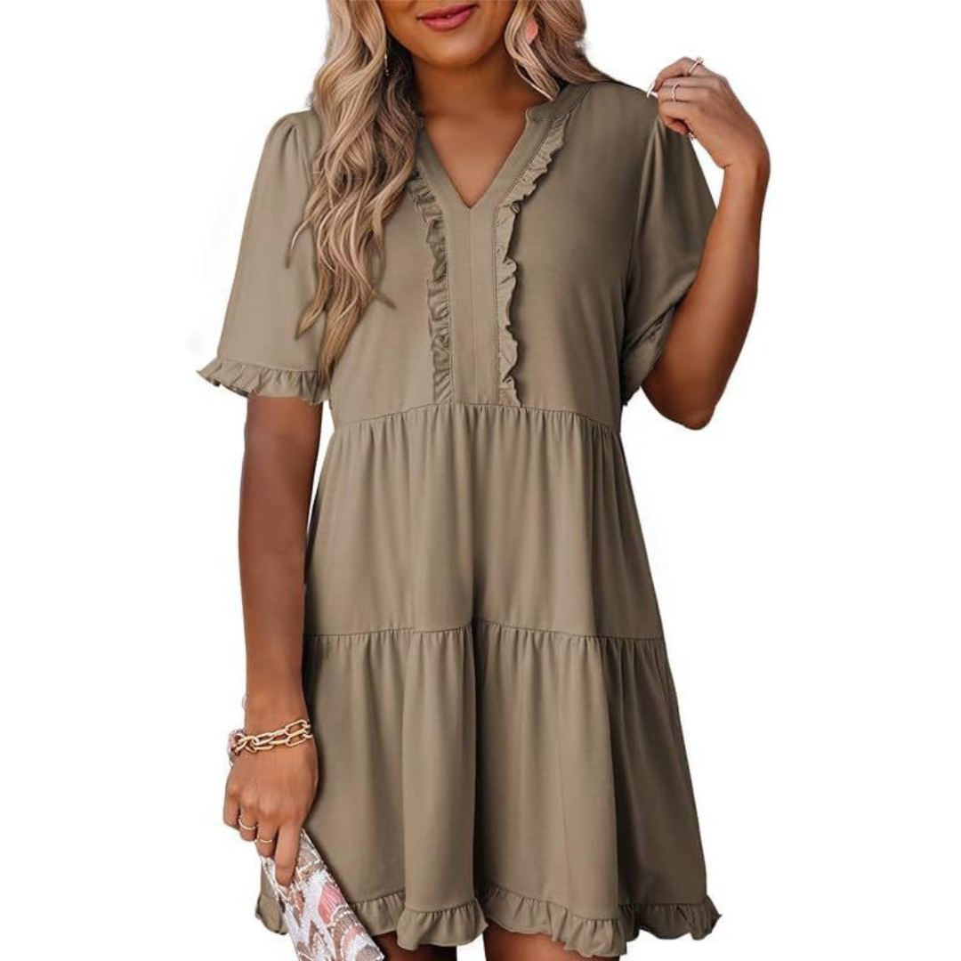 LP | Mini abito casual con scollo a V