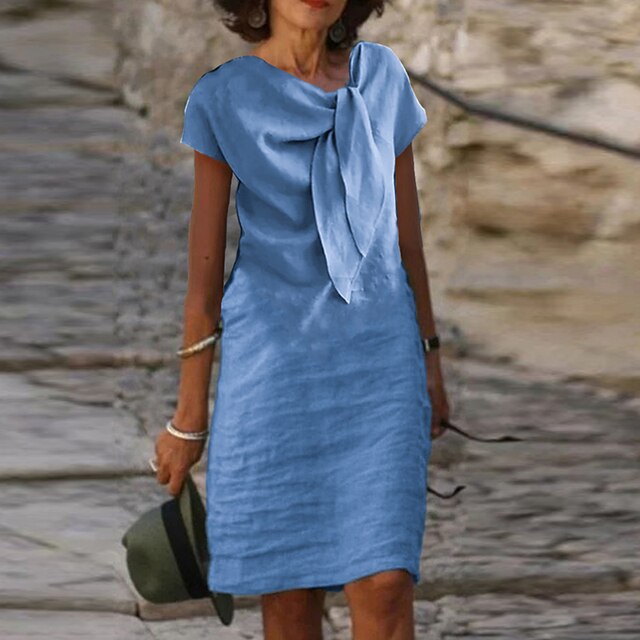 LP | Elegante mini abito aderente con maniche corte per donna
