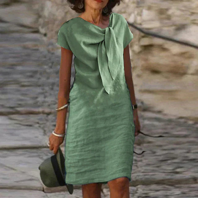 LP | Elegante mini abito aderente con maniche corte per donna