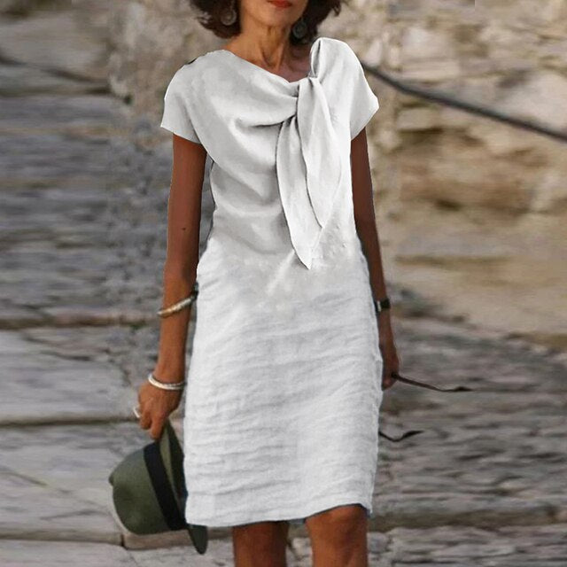 LP | Elegante mini abito aderente con maniche corte per donna