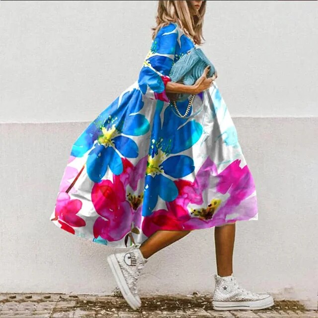 LP | Abito midi floreale