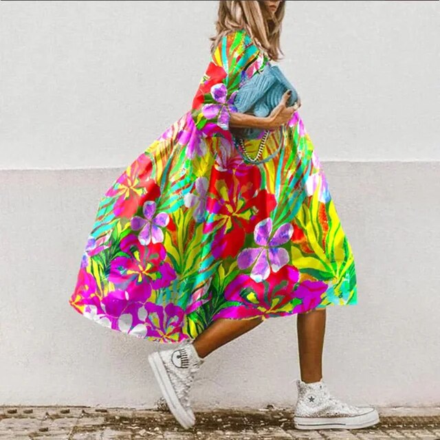 LP | Abito midi floreale