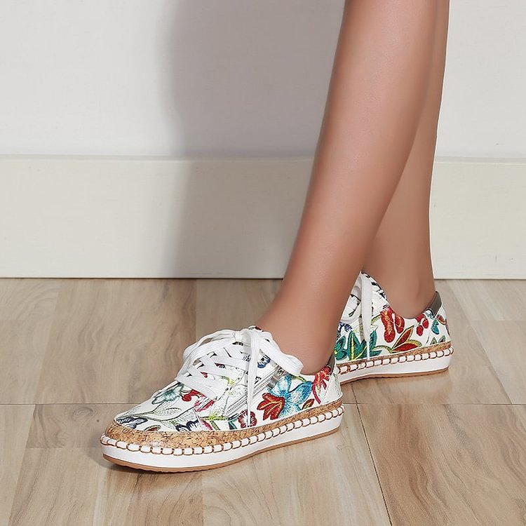 LP | Scarpe da ginnastica semplici con fiori