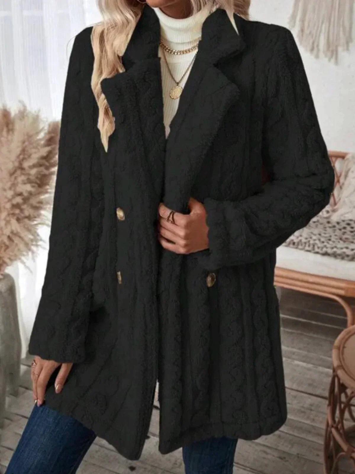 LP | Cappotto invernale doppiopetto in flanella