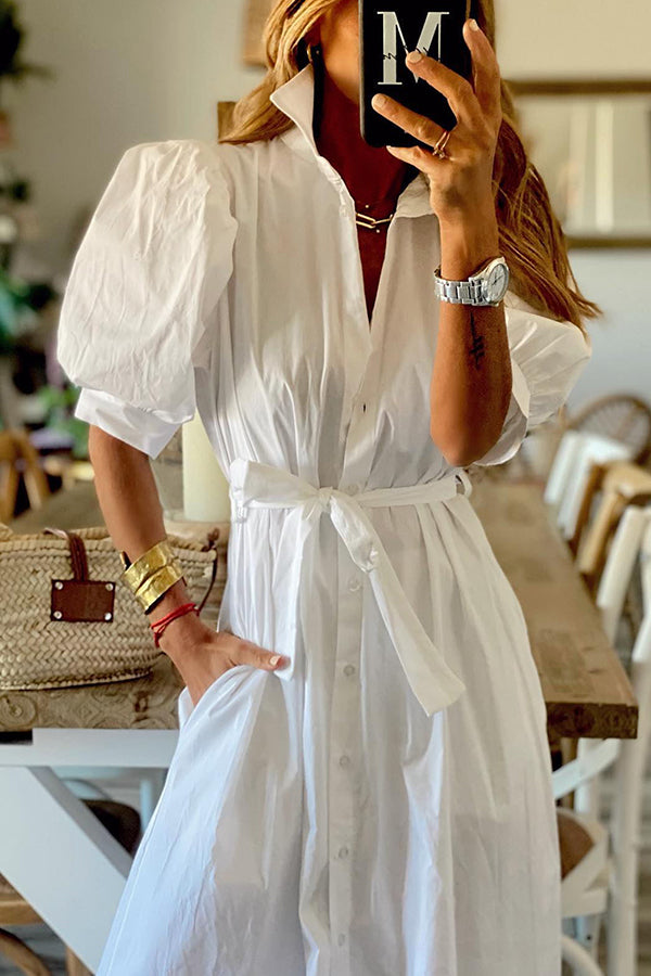 LP | Abito midi con camicia da taschino vintage