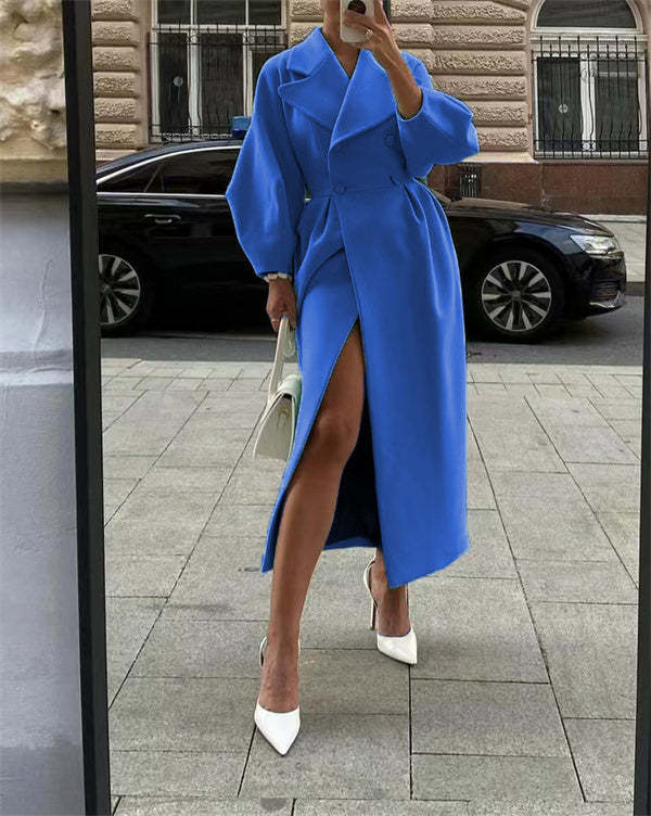 LP | Cappotto vintage con maniche a lanterna e revers in lana