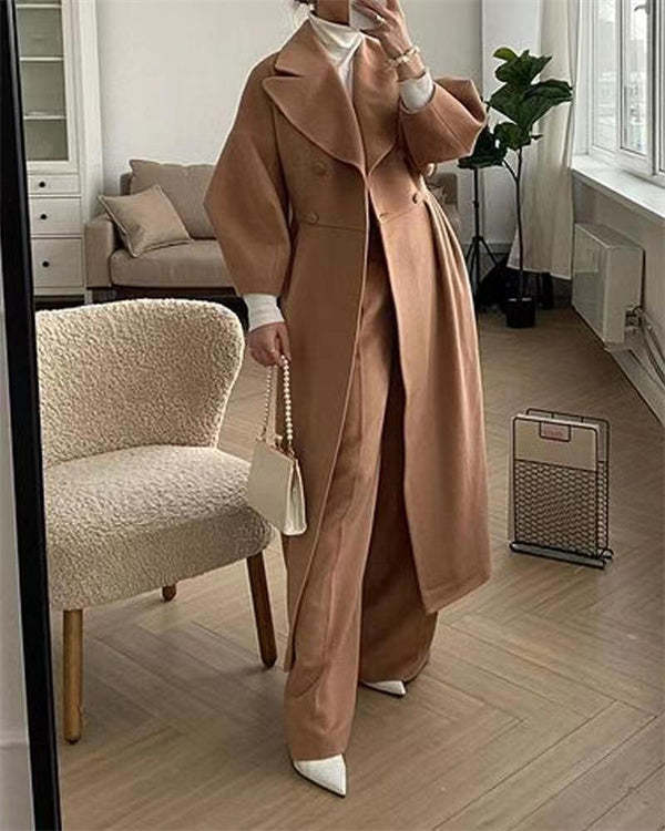 LP | Cappotto vintage con maniche a lanterna e revers in lana
