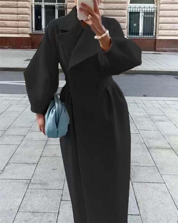 LP | Cappotto vintage con maniche a lanterna e revers in lana