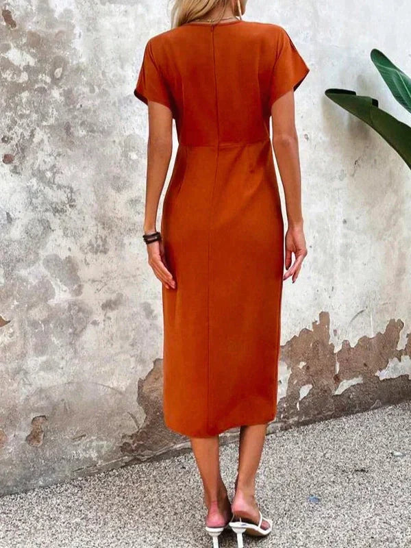 LP | Abito midi chic con scollatura a V