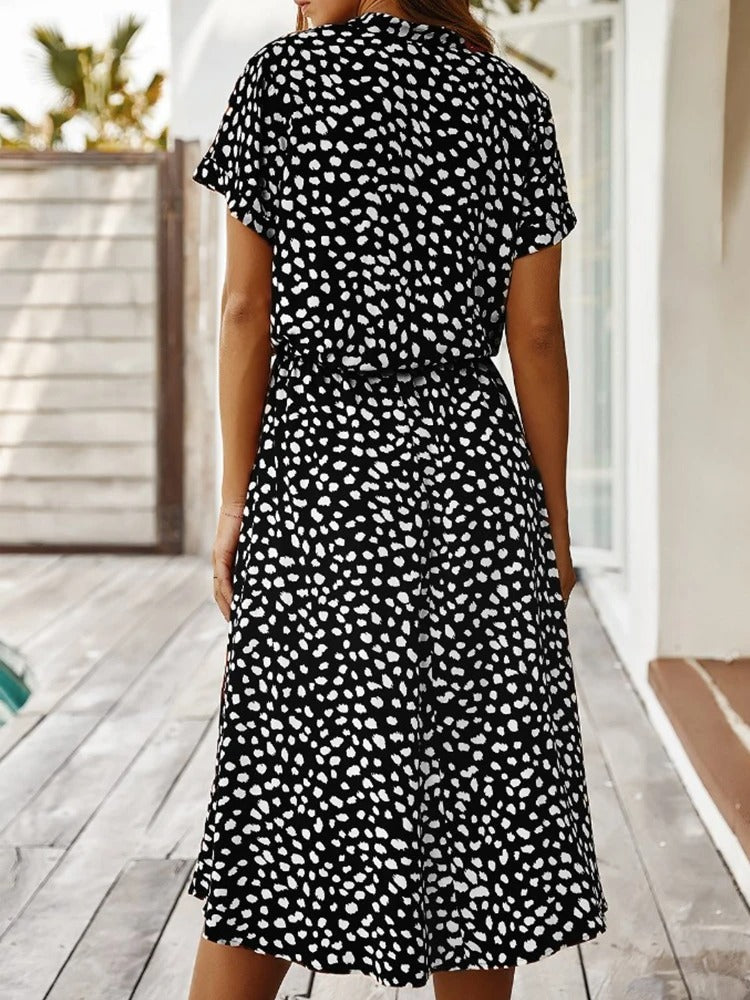 LP | abito midi da donna con cintura