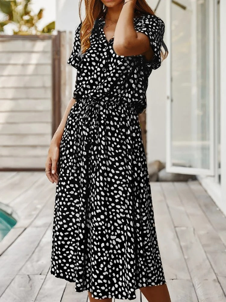 LP | abito midi da donna con cintura