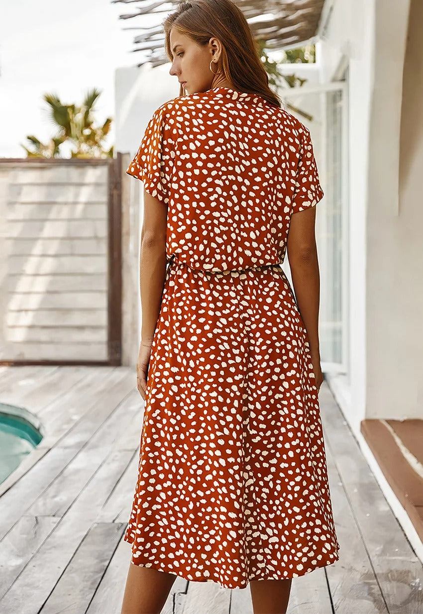 LP | abito midi da donna con cintura