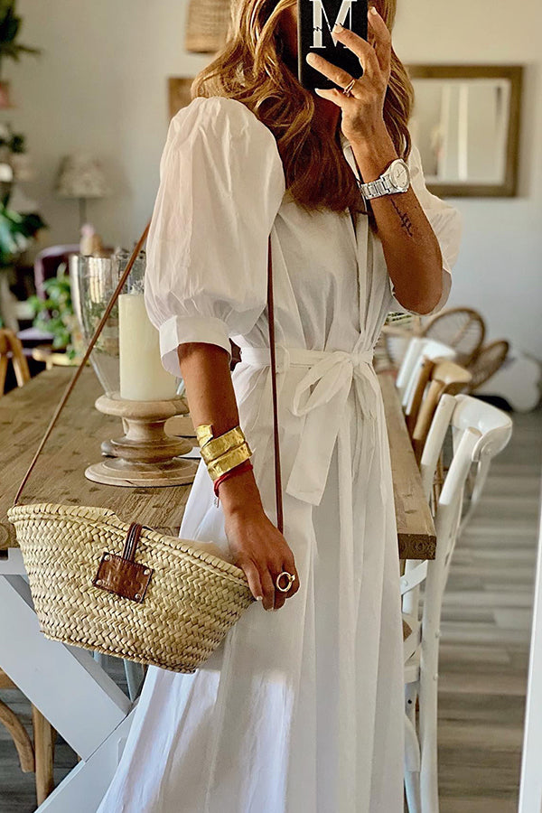 LP | Abito midi con camicia da taschino vintage