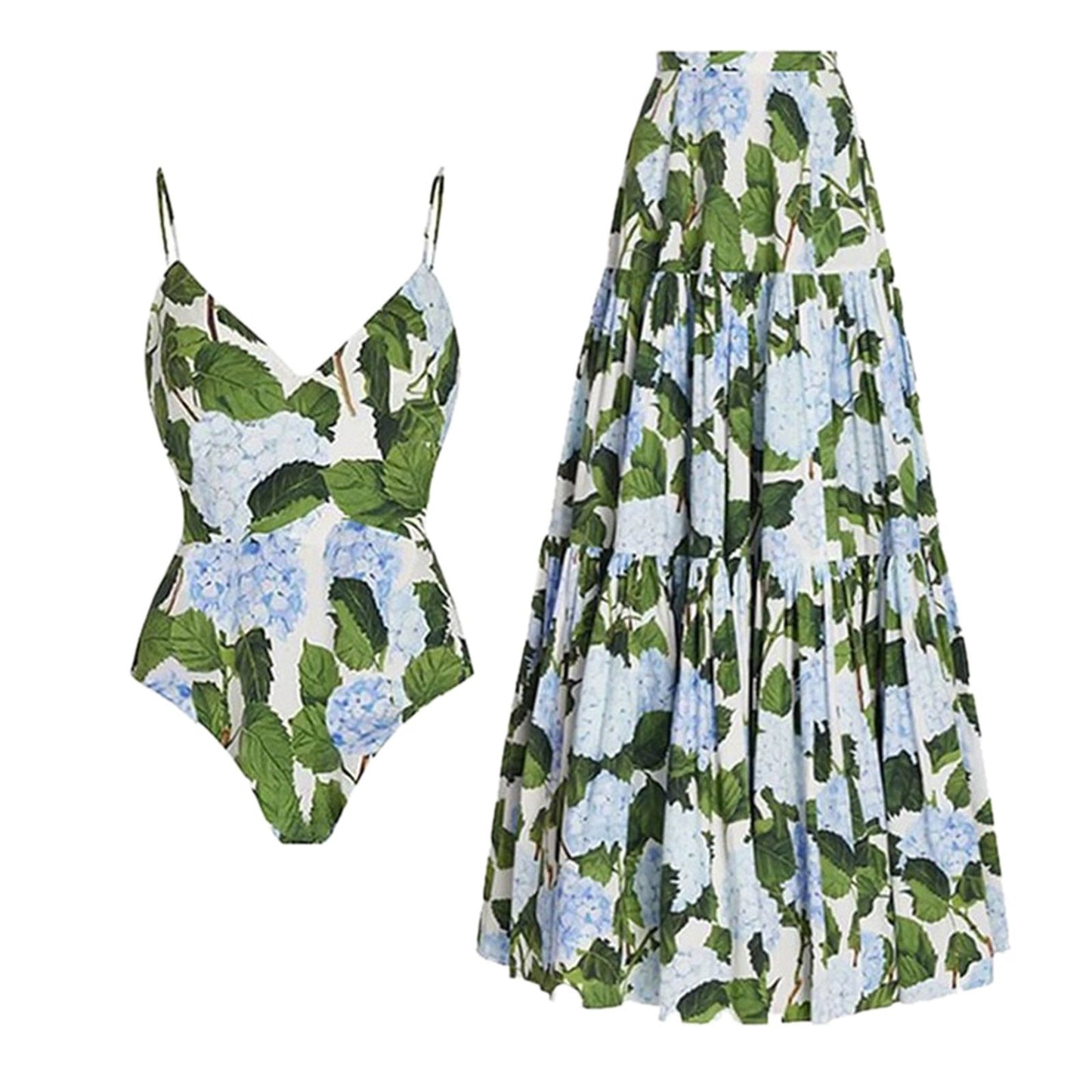 LP | Elegante costume da bagno floreale con gonna