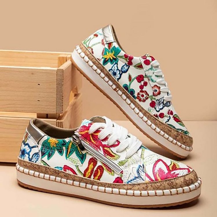 LP | Scarpe da ginnastica semplici con fiori