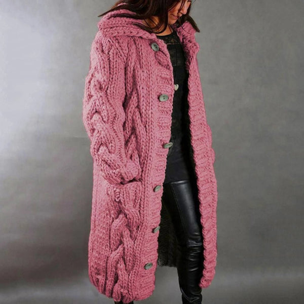 LP | Accogliente cappotto da donna in maglia