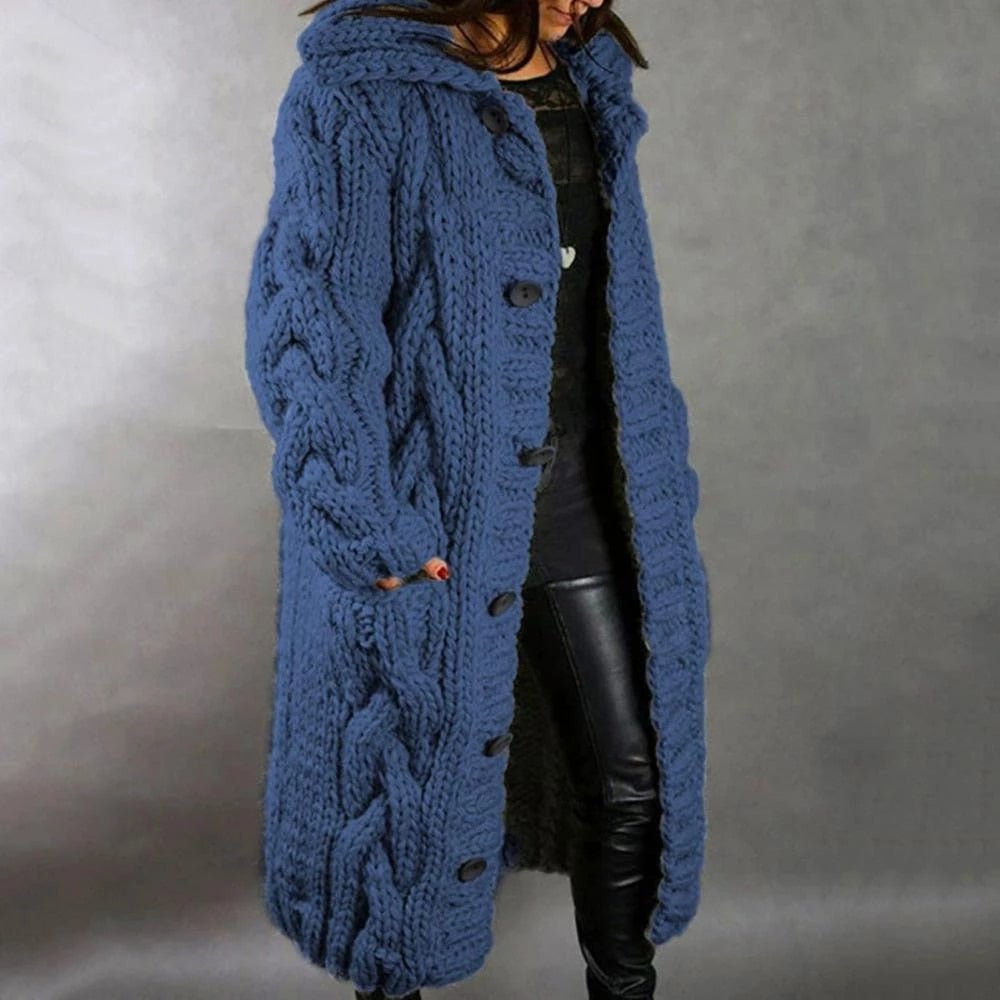 LP | Accogliente cappotto da donna in maglia